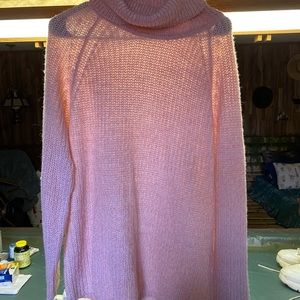 Pink sweater long